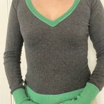 Vneck Thin Sweater/Top Gray Photo 0