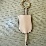 Tory Burch Leather Keychain Bag Charm Gold Tone Hardware Photo 2