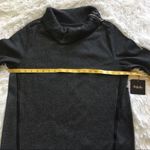 Rafaella  zip neck Cowl Pullover sweater in dark gray size Large Photo 4