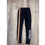 Gymshark  Black Leggings Workout Athleisure Logo Women's Size S Photo 3