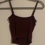 SKIMS NWOT OX BLOOD CROP TANK S Photo 2