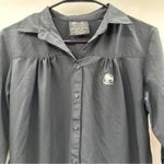 Taco Bell Uniform Women's Black 3/4 Sleeve Button Down Shirt Size S Photo 1