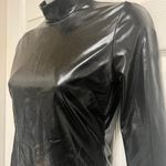 UNBRANDED Black PVC Leather Wet Look Bodysuit Photo 5