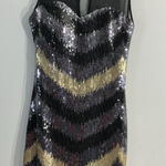 As You Wish Womans As U Wish Pullover Bodycon Dress XS Multicolor Sequins Sleeveless Photo 0