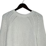 J.Crew  Chunky Ribbed Crewneck Long Sleeve Pullover Sweater Stretch M Cream Photo 2