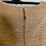 Kate Spade Della All That Glitters Dress Blush/Gold Midi Sheath Metallic Sz 2 Photo 5