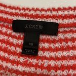 J.Crew  WOMENS KNIT NAUTICAL BLOUSE TOP RED WHITE STRIPES XS F1878 Photo 2
