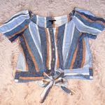 Drew  size M striped blouse Photo 0