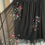 My Michelle VTG  Skirt Sz LG Embroidered Fairy Grunge Whimsigoth Balletcore Mesh Photo 1