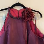 Vintage Dessy Creations Burgundy 2 Piece Formal Wedding Prom Homecoming Sz 14 Purple Photo 2