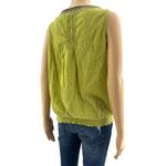 st. john's bay St. John’s Bay (L) Green Sleeveless Beaded Boho Peasant Blouse Top Photo 3