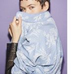 💕MUNTHE💕 Sahnely Quilted Jacket Light Blue Abstract Botanical Print 38 EU NWT Size undefined Photo 7