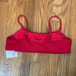 ANDIE  the Maui Bikini Top Rib Flame Red size XS NWT Photo 3
