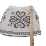 Winter Knit Skirt Size Medium Cotton Grey Gray White Mini Warm Cute Snowbunny Photo 1