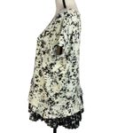 Simply Vera Vera Wang Large Top Abstract Cap Sleeves Stretch Pleated Hem Multi Green Photo 5