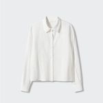 Mango  Embroidered Cotton Shirt Size Small Photo 9