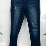 Signature Studio  Women’s Distressed Denim Skinny Jeans Size 4 Mid Rise Photo 0