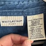 White Stag  denim button up Christmas tree embroidered size 22W 24W Photo 5