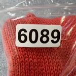 Laura Ashley Vintage 80s Laura Tyler Cable Knit Sweater Medium Red Orange Ramie Cotton Knit Photo 6