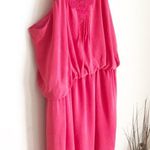 Tibi NY smoked silk pink mini dress Photo 7