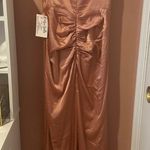 Cinderella Elegant Satin Evening Gown in Rose Photo 5