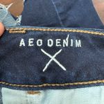 American Eagle  AEO Denim X Hi-Rise Shortie Dark Wash Shorts Size 6 Photo 3