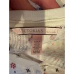 Victoria's Secret  Shirt Women Medium White Dream of Me Fair Isle Thermal Henley Photo 7