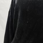 & Other Stories Velvet Sweatshirt Crewneck Long Sleeve Pullover Black Size 4 Photo 7