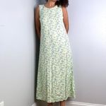 Dress Barn Y2K Green Floral Maxi Dress Photo 1
