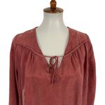 Young Fabulous Broke Blouse Small Pink Long Sleeve Boho Y2K Festival‎ Photo 1