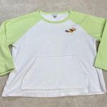 Disney Winnie The Pooh Piglet Fleece Long Sleeve Shirt Embroidered Holiday 1X Photo 0