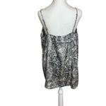 JODIFL Snakeskin Print Black Gray Cami Tank Scalloped Neckline Medium Reputation Photo 3