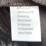 Ming Wang EUC  Open Front Sweater Top Black White Stripe Faux Leather Trim Medium Photo 7