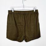 Madewell  | Pull On Elastic Waist High Rise Dark Green Shorts Sz. Medium Photo 3
