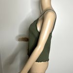 Old Navy  Green Ribbed Ruffle Tank Top Photo 1