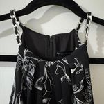 White House | Black Market Black and white floral romper with adjustable belt  #floralromper Worn once to try on. Photo 2