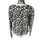 Garnet Hill  Women’s Crewneck Sweatshirt Black Quilted Long Sleeve Medium Photo 1