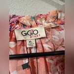 NWT Gigio Floral Tiered Sun Midi Dress with Tie Neckline Photo 9