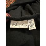 kim rogers Petite Black Merry Christmas Santa Snowflake Long Sleeve T Shirt PS Photo 4