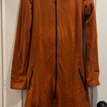 Source Unknown Orange Zip Up Hoodie Cardigan 100% Cotton Size Small Photo 0