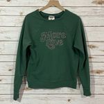 Anthropologie Back When by  More Love Sweatshirt - Green - Small Photo 10