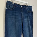 SheIn Curve Women’s Rolled Hem Jeans Medium Wash Blue Size 4XL Photo 2