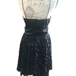 Ynes Black and Silver Spaghetti Dress Formal Prom Small Photo 3