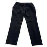 Adrianna Papell Pants Womens 6 Black Ruffle Pockets Straight Leg Office Career Photo 1