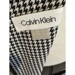 Calvin Klein Houndstooth Sheath Black White Sleeveless Dress Size 10 MSRP $89 Photo 4