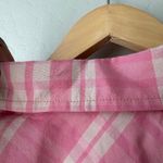 Isabel Marant Blouse Emily Pink Plaid Corset Pleated Button Up Top Sz 36/Small Photo 7