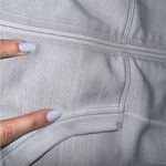 Athleta Skinny Stripe Strength Hoodie in Silver Shimmer - Size XXS Photo 6