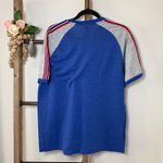Mitchell & Ness Mitchell Ness Chicago Cubs Baseball V Neck Raglan T Shirt Womens XL Blue Gray Photo 4