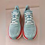 Hoka One One Clifton 8 Aqua Running Walking Sneakers Women’s Size 9.5B Blue Photo 1
