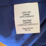 J.Crew J.‎ Crew Nadia Long Dress Silk Chiffon Dark Cove Blue Wedding Formal Size 6 Photo 10